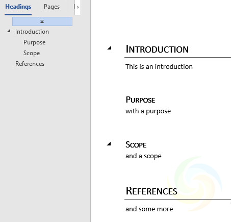 How can I use numbered sections in documents?